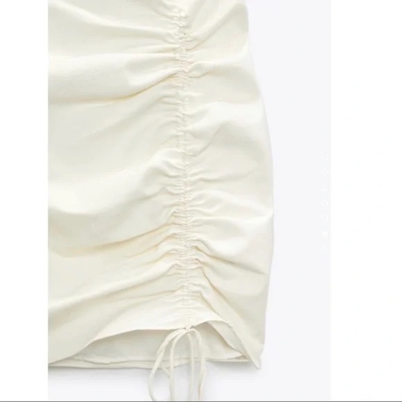 Zara White Cut Out  Backless Dress NWT Size Xsmall - Picture 6 of 7
